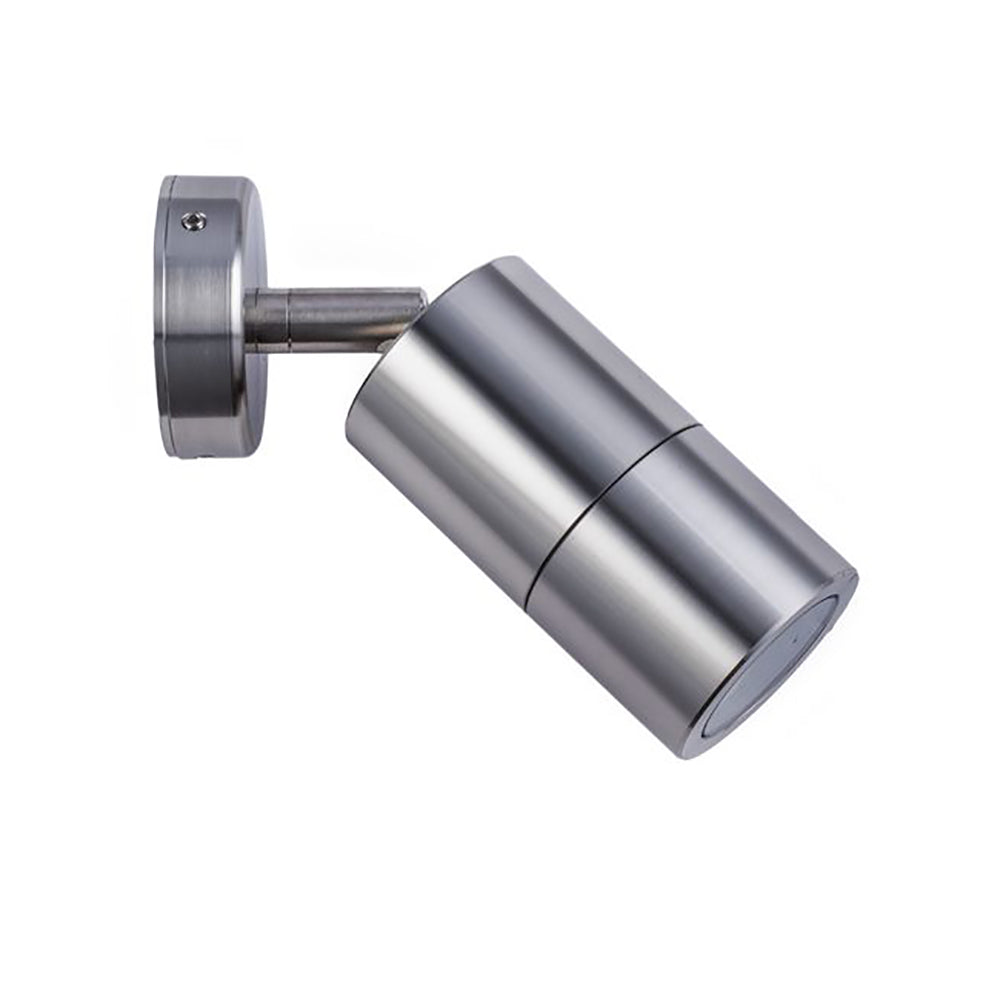 GU10 Exterior Single Adjustable Wall Pillar Light Titanium IP65 - PG1AT