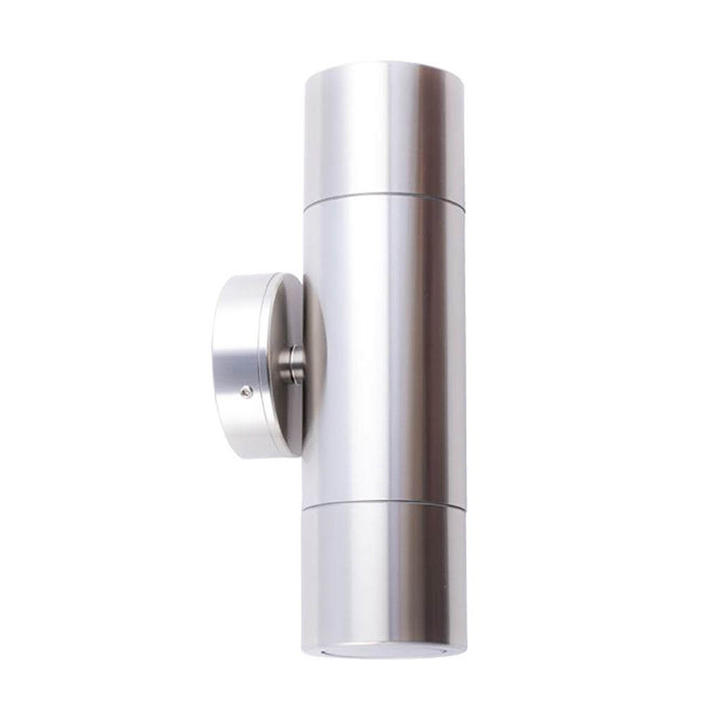 Buy Up / Down Wall Lights Australia GU10 Exterior Double Fixed Up/Down Wall Pillar Light 316 Stainless Steel IP65 - PGUDSS