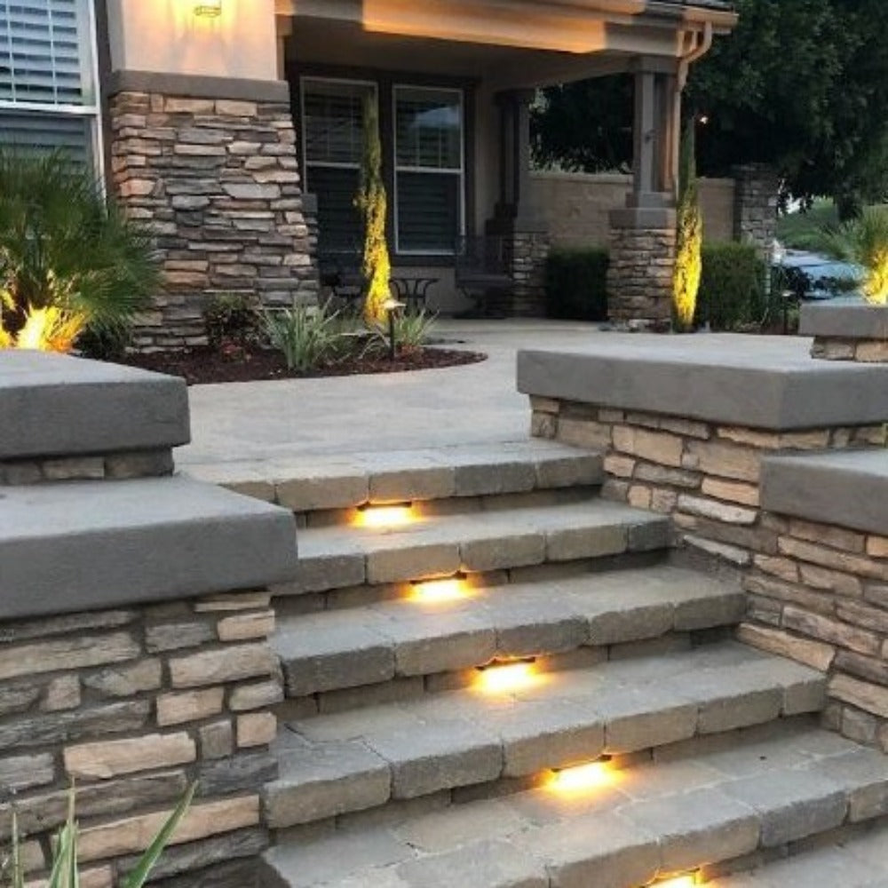 Buy Outdoor Step Lights Australia Outdoor Step Light 12V L176mm Bronze Cast Aluminium - PHL4407