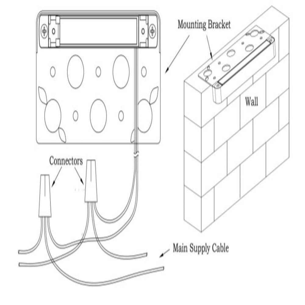 Buy Outdoor Step Lights Australia Outdoor Step Light 12V W75mm Bronze Cast Aluminium - PHL6609BZ