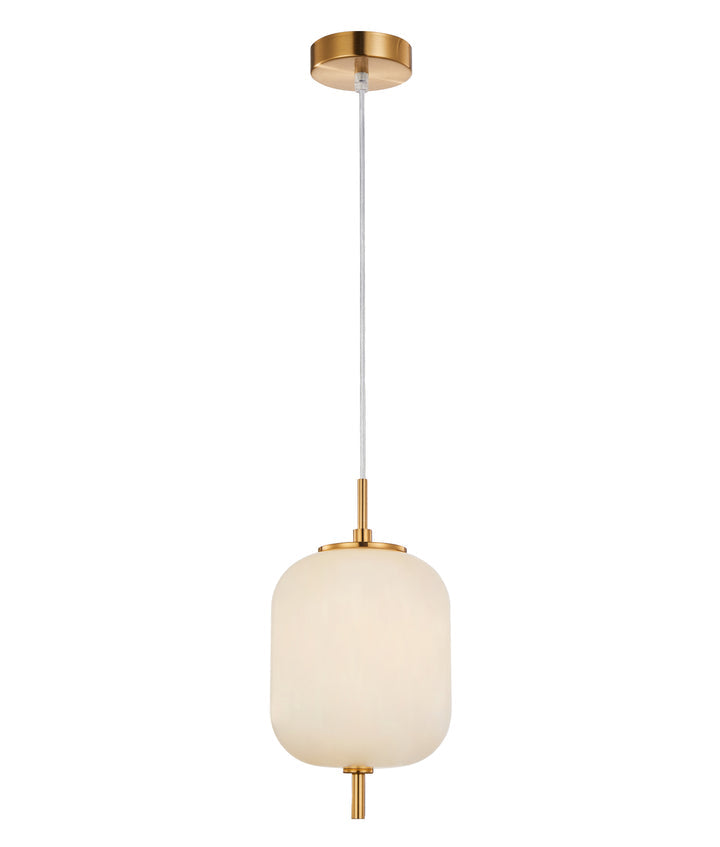 Pino Jar Pendant Light Iron & Glass Opal Matte - PINO3
