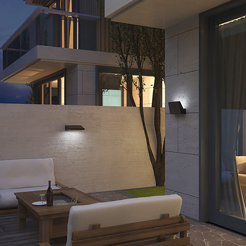 Buy Exterior Wall Lights Australia PLANA Exterior LED Adjustable Wall Light White 13W 3000K IP65 - PLANA02