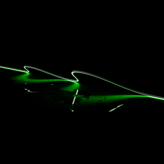 PLEO-VIVID Neon Micro Side View LED Strip Light 24V DC 9.6W IP67 20M Green - 20090