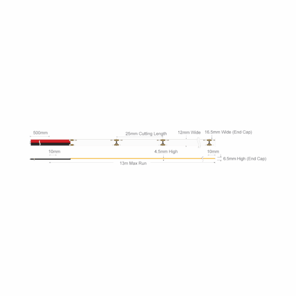 PLEX-ULTRA LED Strip Light 24V DC 10W IP67 50M 5000K - 24189