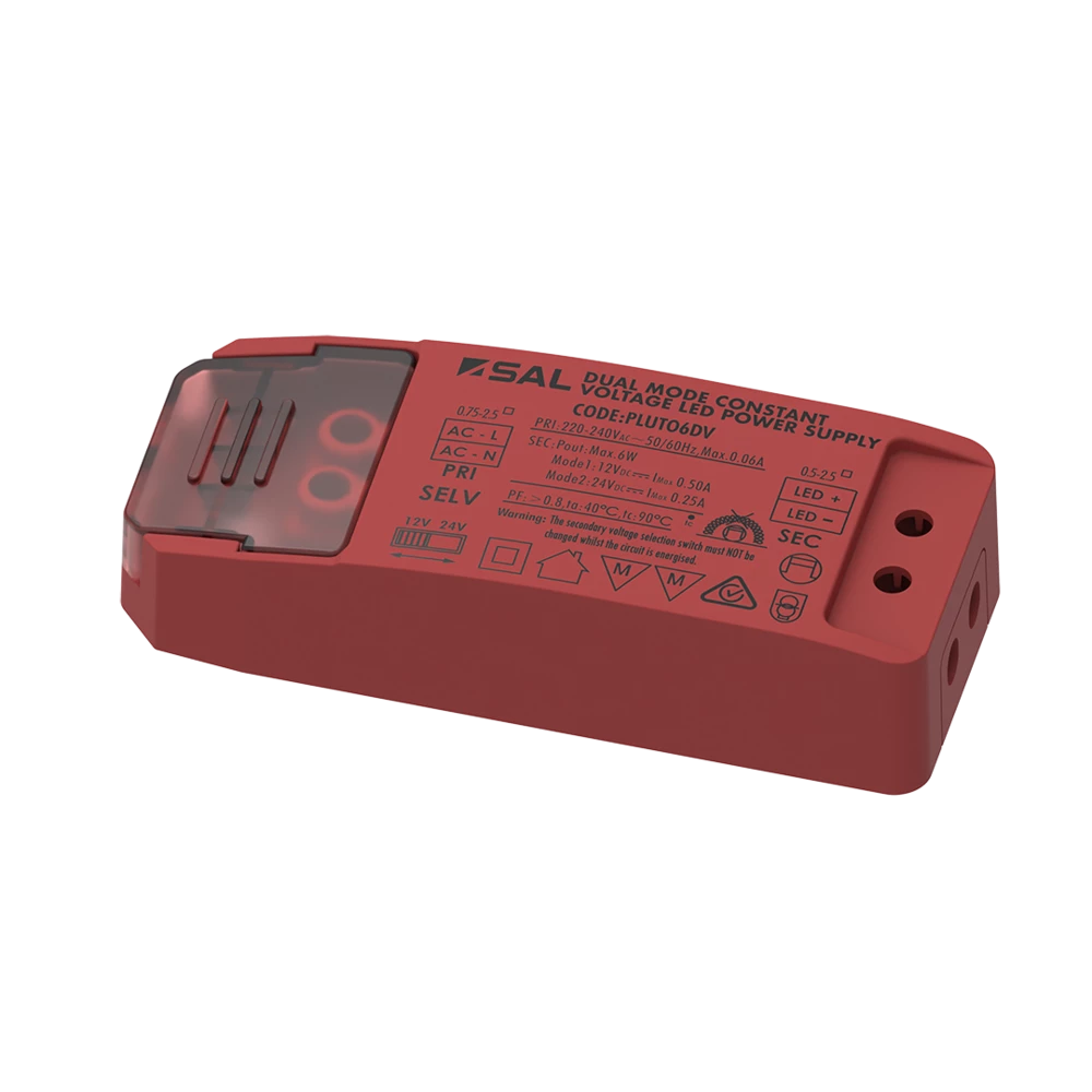Pluto Constant Dual Voltage 12V/24V 6W LED Driver - PLUTO6DV