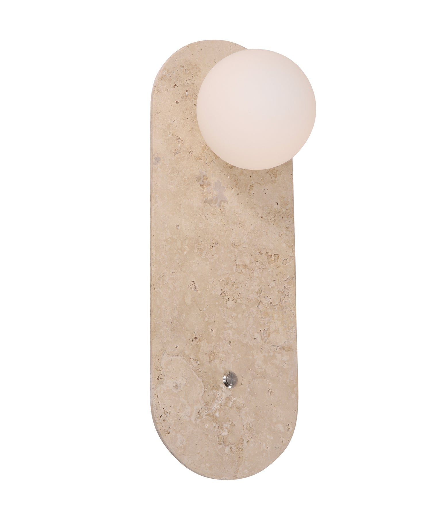 Poi Oblong Base Wall Light Opal & Beige - POI1