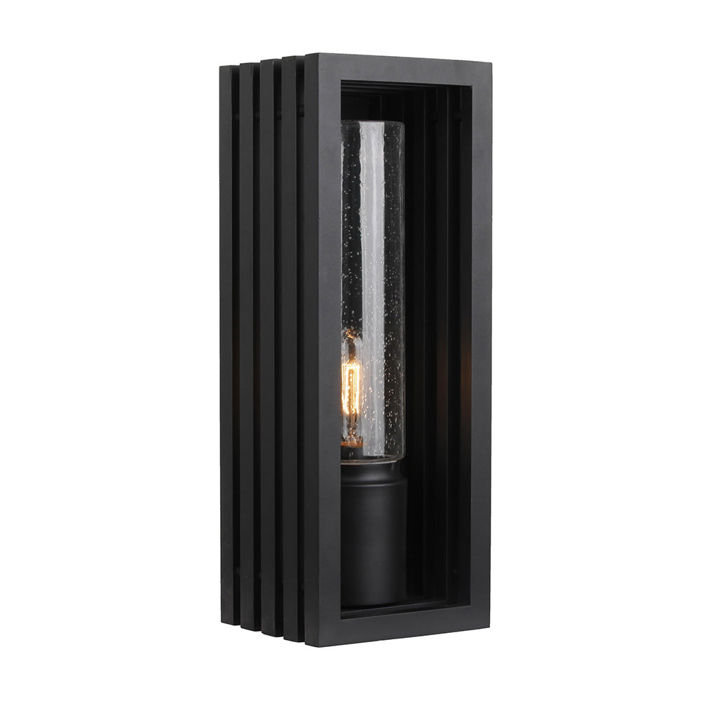 Buy Exterior Wall Lights Australia Portico Exterior Wall Light H410mm Matt Black Aluminium - 1000856
