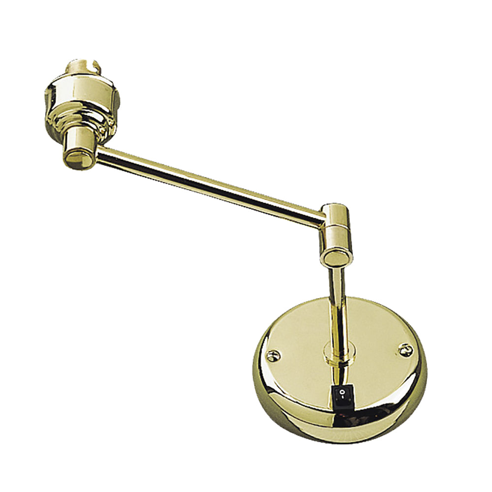 Buy Swing Arm Wall Lights Australia Round Swing Arm Wall Light Brass - PS31-BS