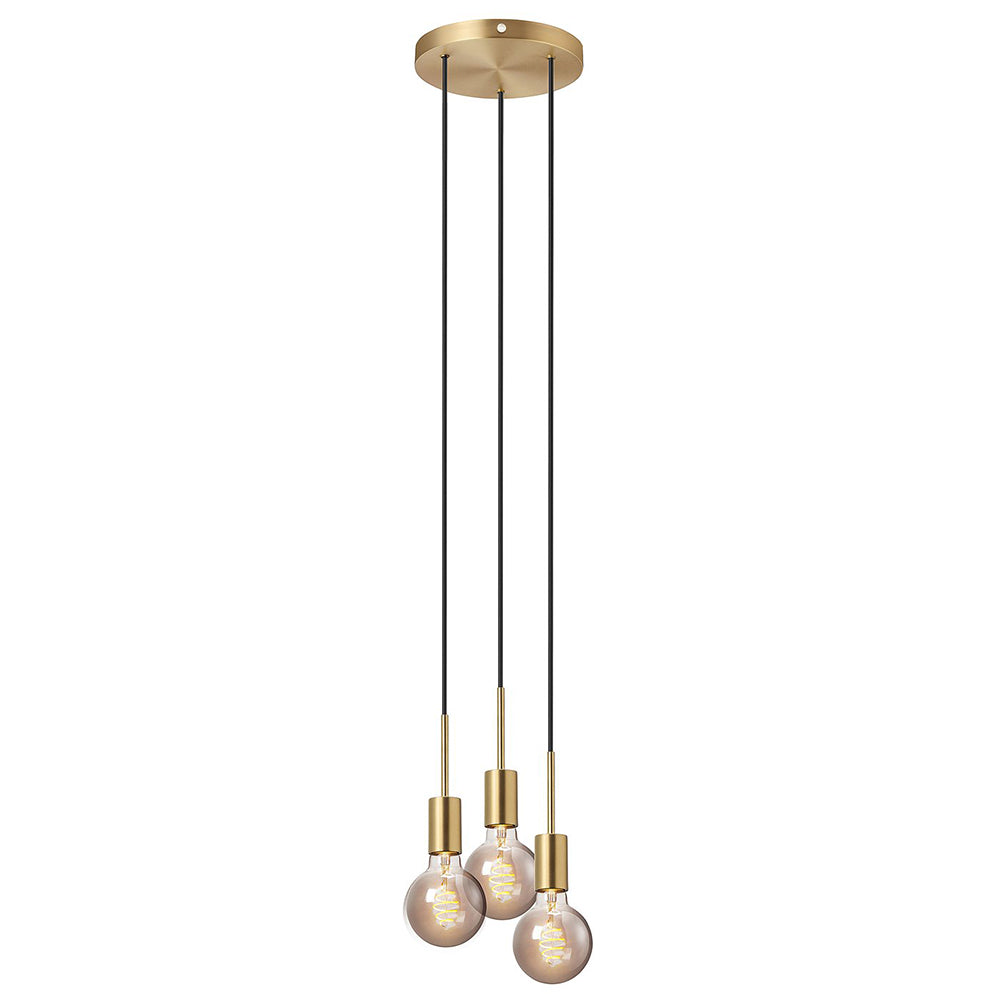 Buy Cluster Pendants Australia Paco Cluster Pendant 3 Lights Brass Metal - 2112063035