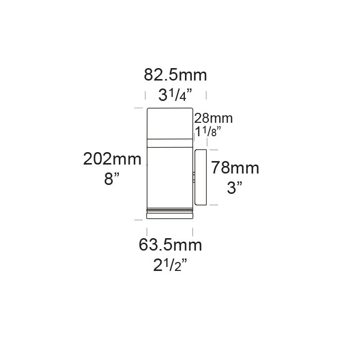Pillar Pagoda Aluminium LED Light 6W 12V 3000K Silver Star - PILPGL/L/STAR