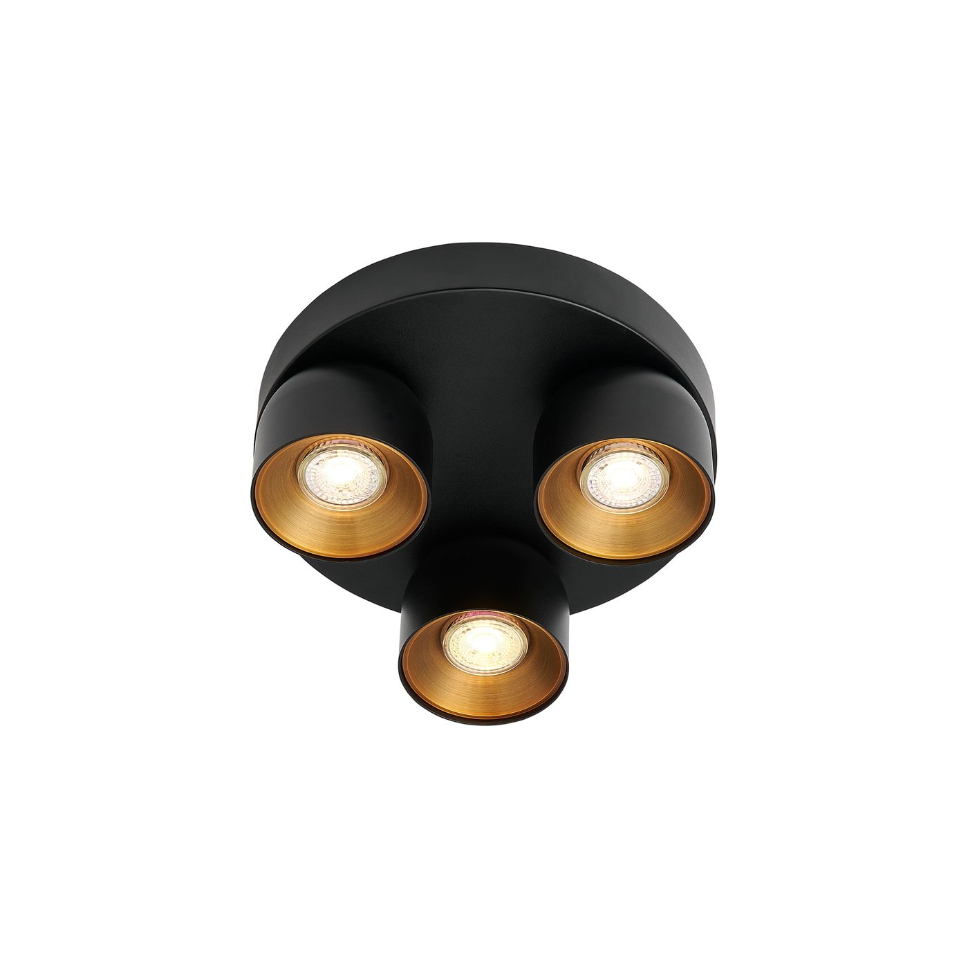 Pitcher 3 Roundel Metal Spotlights Black - 2310420103