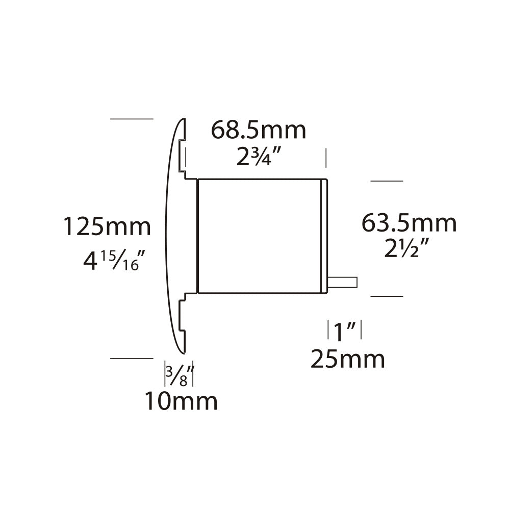 Pool Pure LED Inground Light 6W 12V AC Stainless Steel - POOL/L