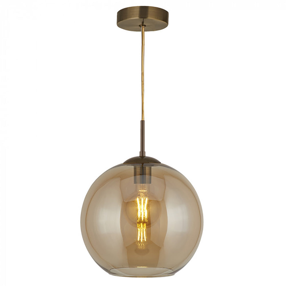 Buy Pendant Lights Australia Pendant Light W250mm Brass Glass - QH1621-AM