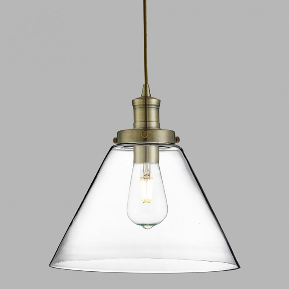 Buy Pendant Lights Australia Clifford Pendant Light Brass Glass - QH3228-AB