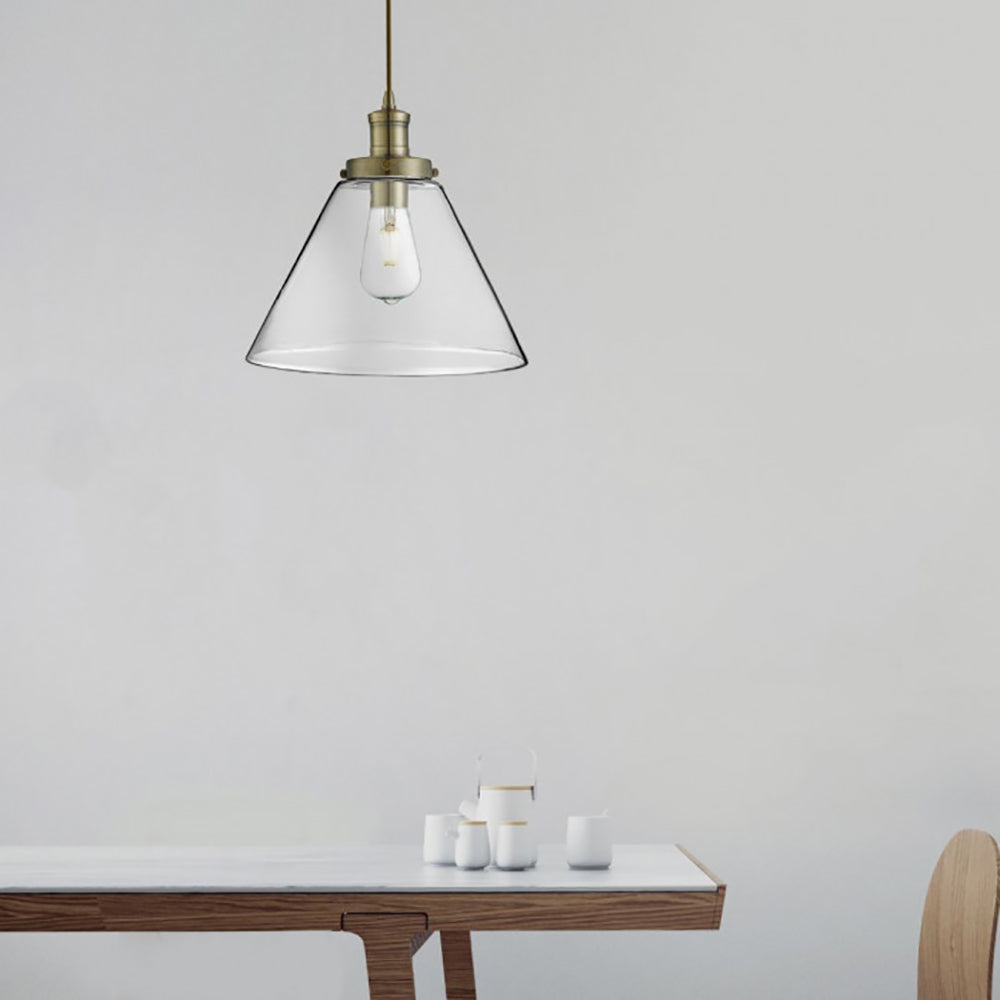 Buy Pendant Lights Australia Clifford Pendant Light Brass Glass - QH3228-AB