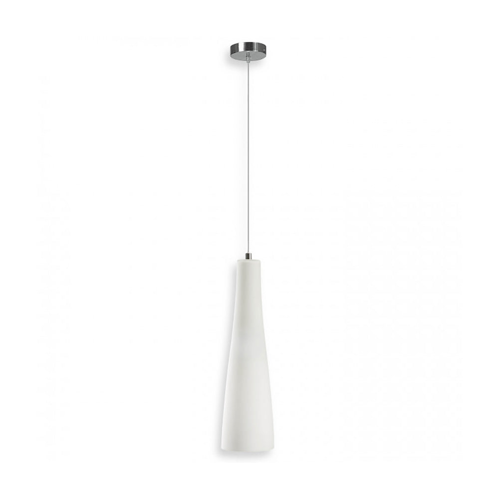 Buy Pendant Lights Australia Maya Pendant Light White / Chrome Glass - QH4048-WH