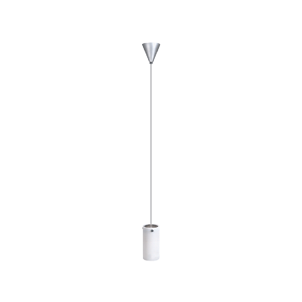 Buy Mini Pendants Australia Tube Mini Pendant Satin Chrome / White Glass - QH9020