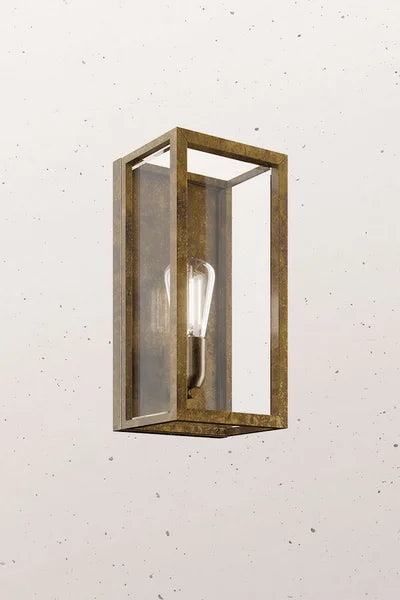 Quadro Large Outdoor Wall Light Pre Aged & Clear - IL.262.04.OT
