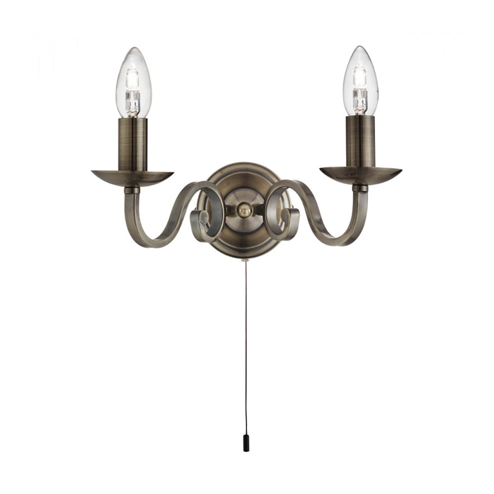 Buy Bedside Reading Lights Australia Emerson Bedside Reading 2 Lights Brass - R1502-2B-AB