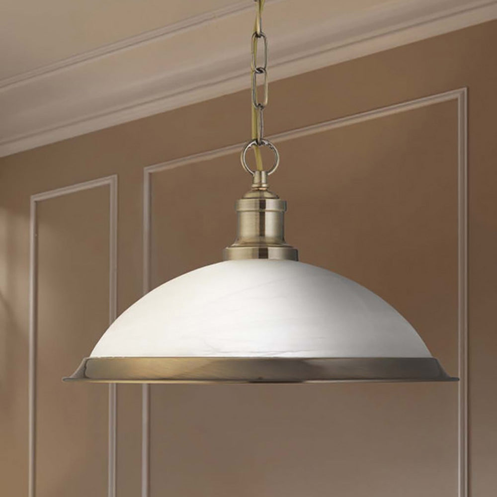 Sylvia Pendant Light Brass Metal / Glass - R1591-AB