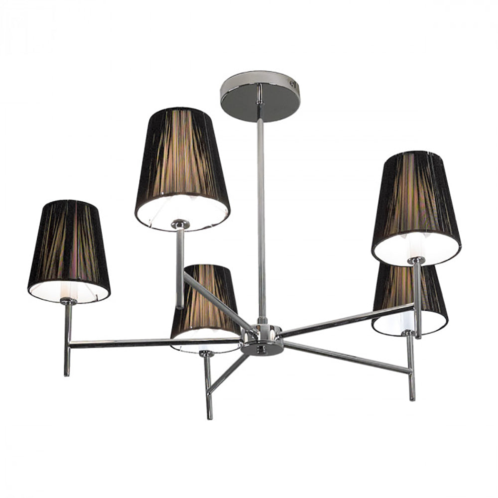 Buy Chandeliers Australia Chandelier 5 Lights Chrome / Black - R2015-5C-CH