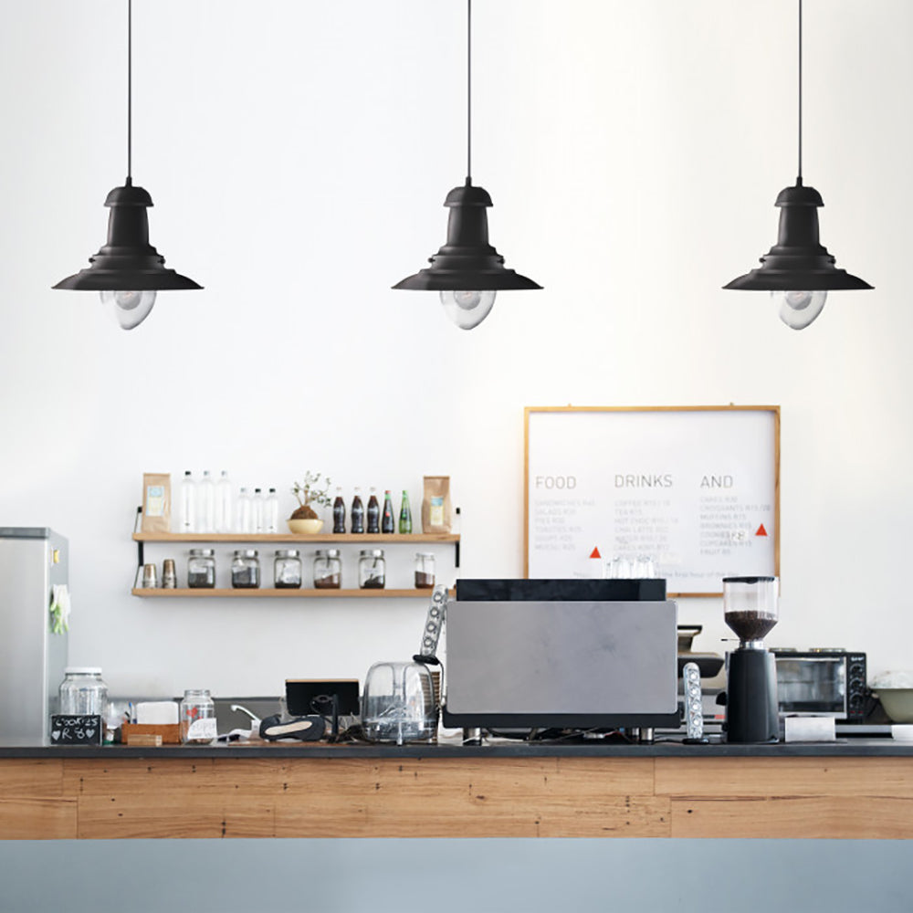 Buy Pendant Lights Australia Fisherman Pendant Light Black - R4301-1P-BL