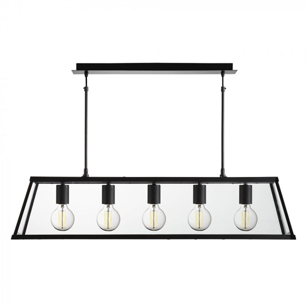 Buy Island Pendant Lights Australia Pendant 5 Lights Black Metal / Glass - R4614-BL