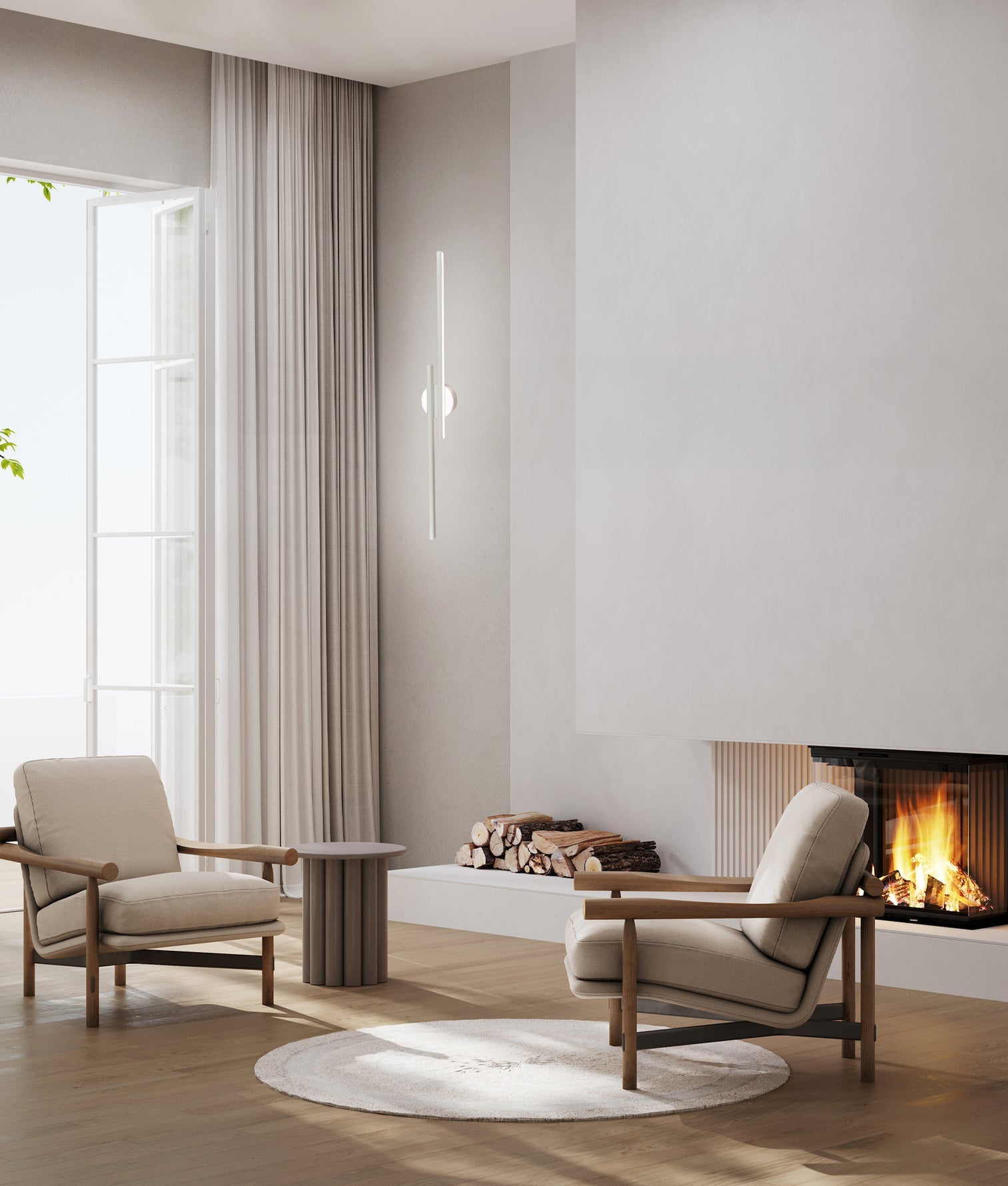 Racha LED Linear Wall Light 21.6W 3CCT White - RACHA2