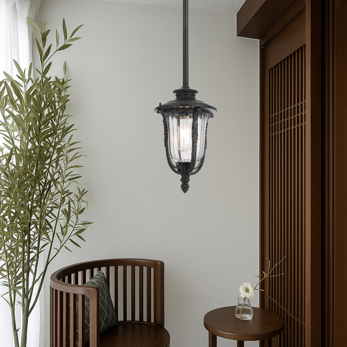 Ramiro 200mm Ceiling Lanterns Black - RAMIRO PE20-BK