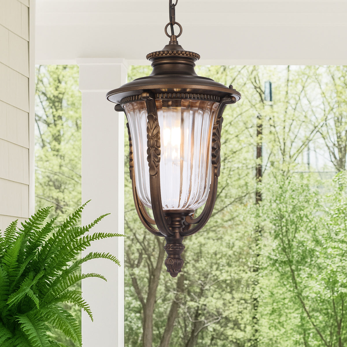 Ramiro 250mm Ceiling Lanterns Bronze - RAMIRO PE25-BZ