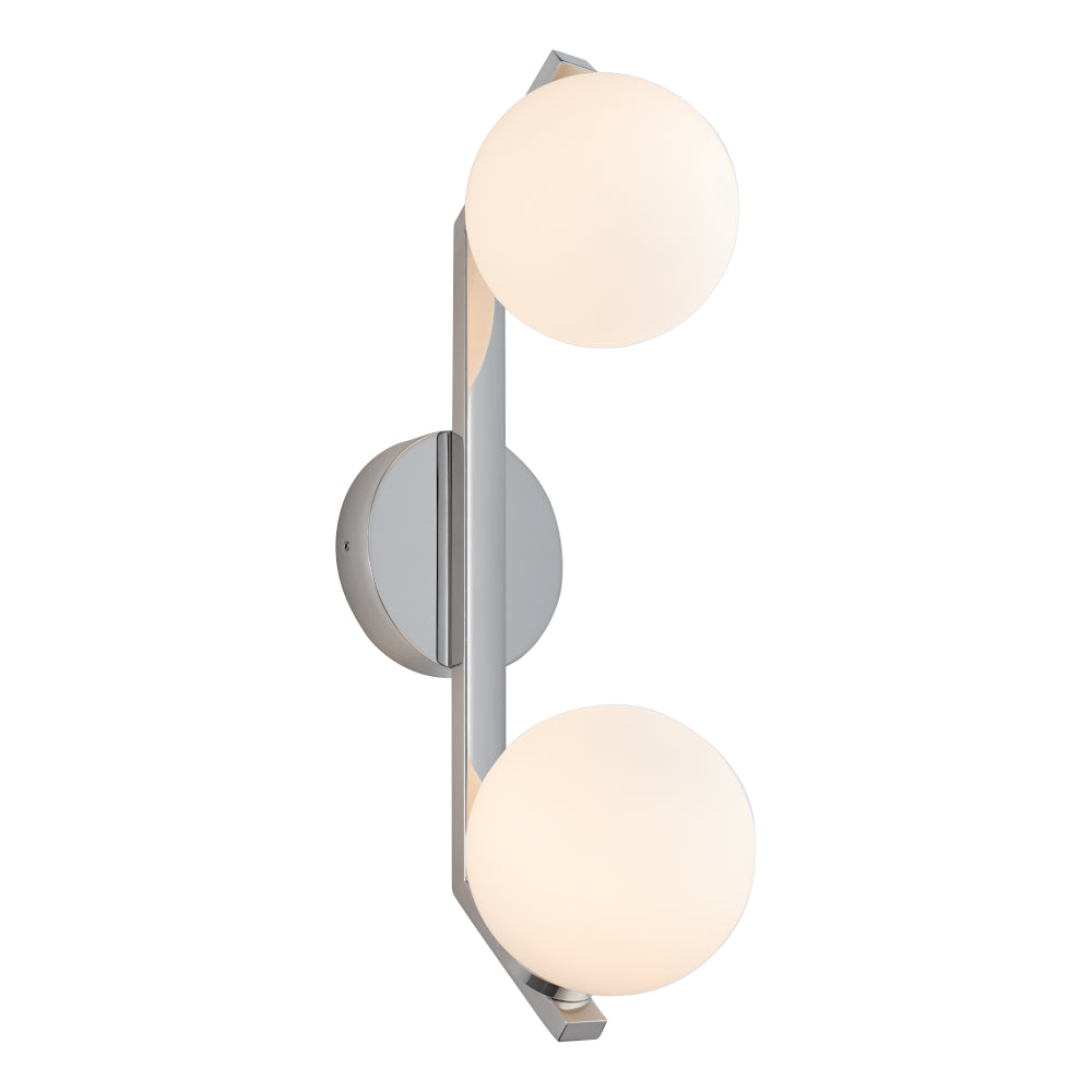 Rayna 2 Light Wall Light Chrome - RAYN2WCHR