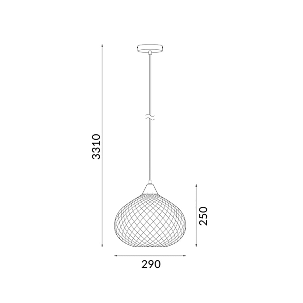 Buy Pendant Lights Australia RICTUS Copper Wine Glass Shape With Quadrilateral Segments 1 Light Pendant - RICTUS1