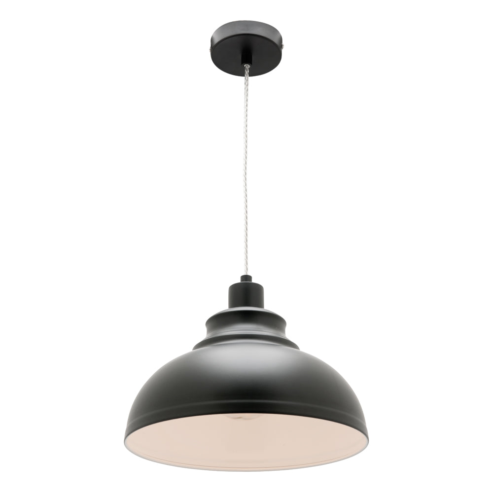 Risto 1 Light Pendant Black - RIST1PBLK
