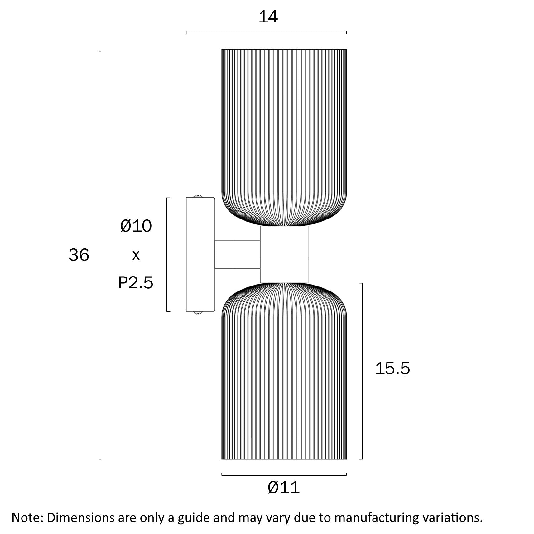 Riven Up & Down Wall Light Antique Gold & Opal Matt - RIVEN WB2-AGOM