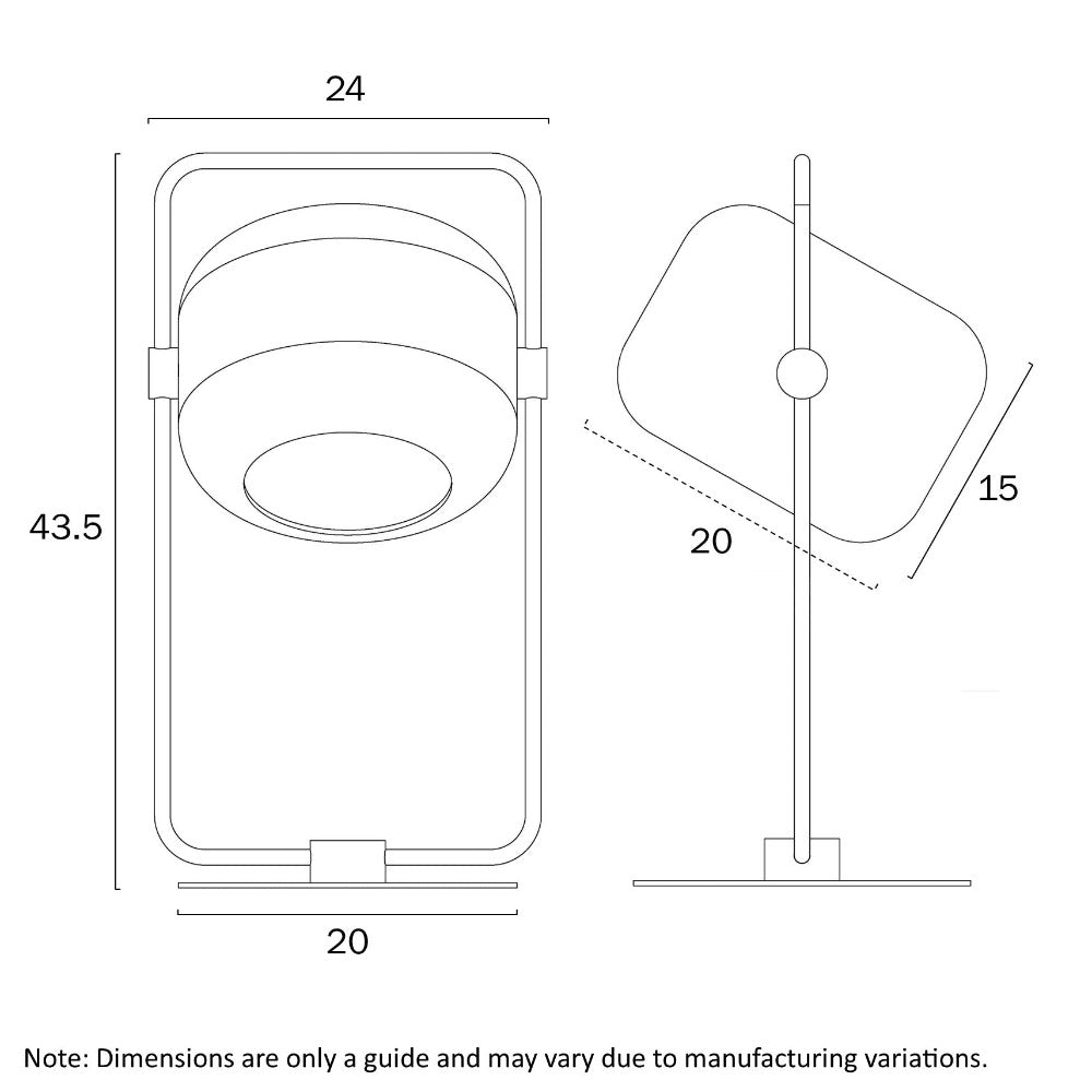 Buy Table Lamps Australia ROCHA Table Lamp Black Opal - ROCHA TL-BKOM