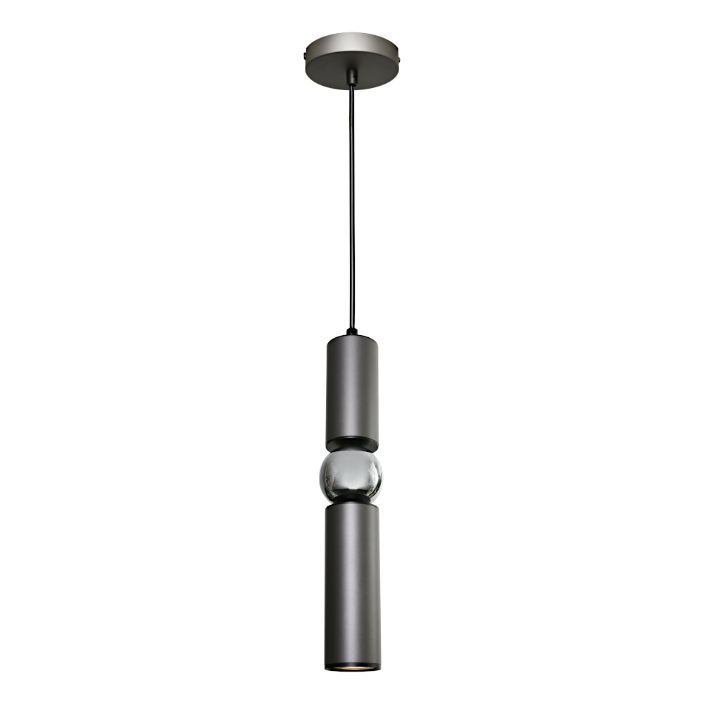 Rolo Mini Pendant Light Charcoal / Chrome - ROLO1PCCH