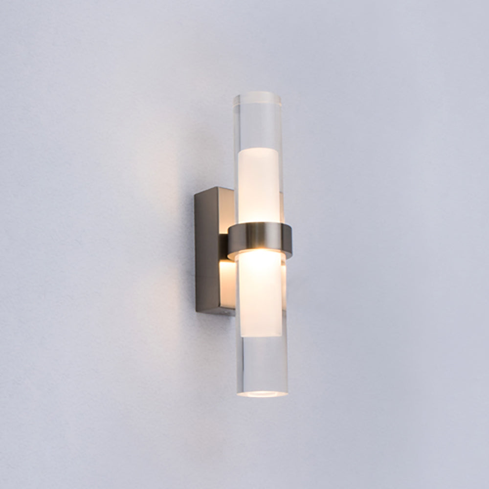 Buy Wall Sconce Australia CITY ROME LED Interior Up/Down Wall Light Satin Chrome 2W 3000K - ROMEG2
