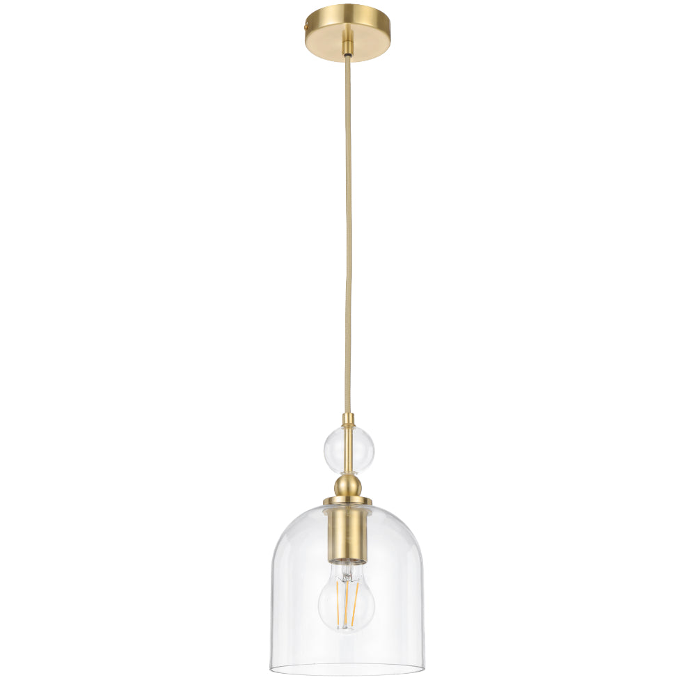Rotif Pendant Light Brass & Clear - ROTIF PE16-BRS