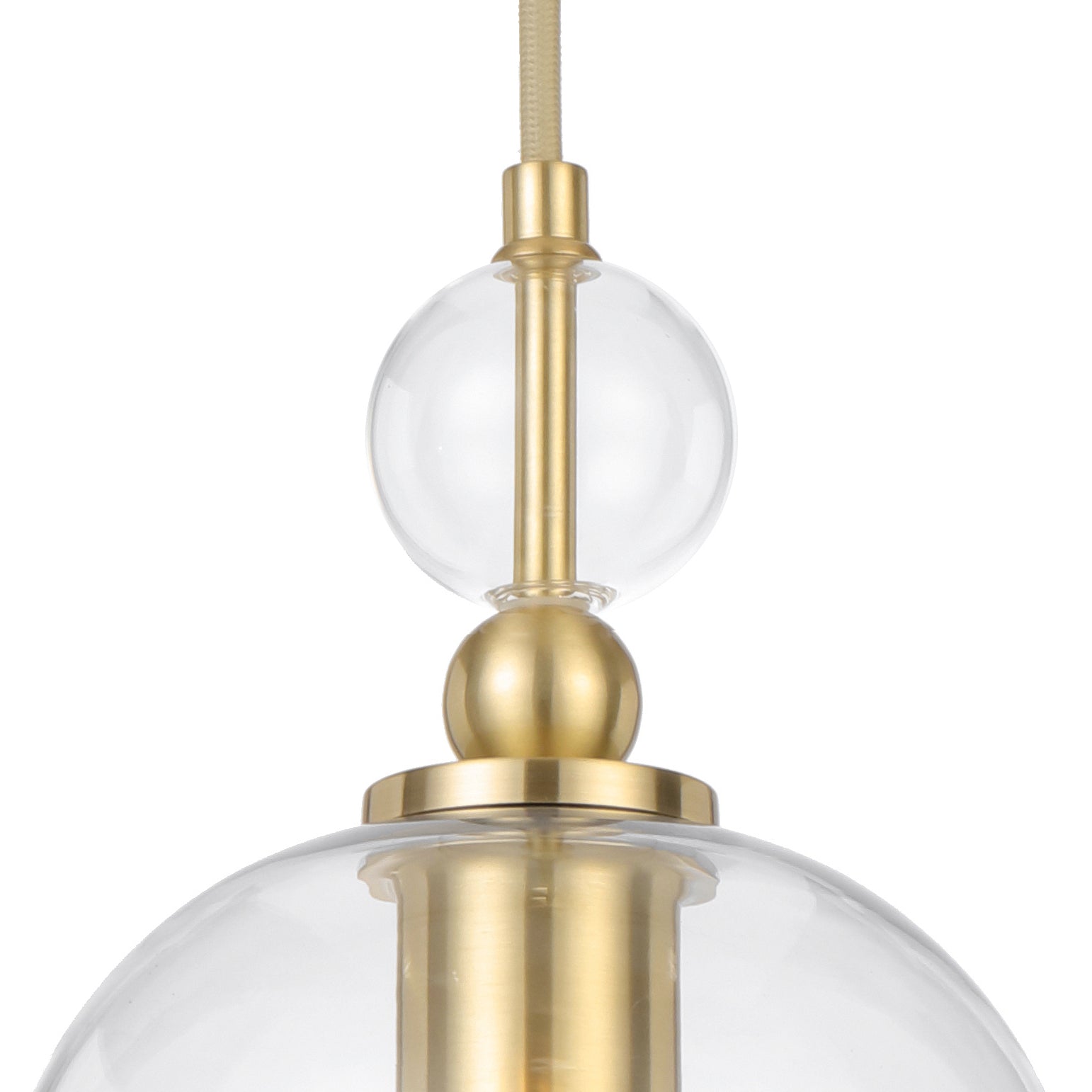 Rotif Pendant Light Brass & Clear - ROTIF PE16-BRS