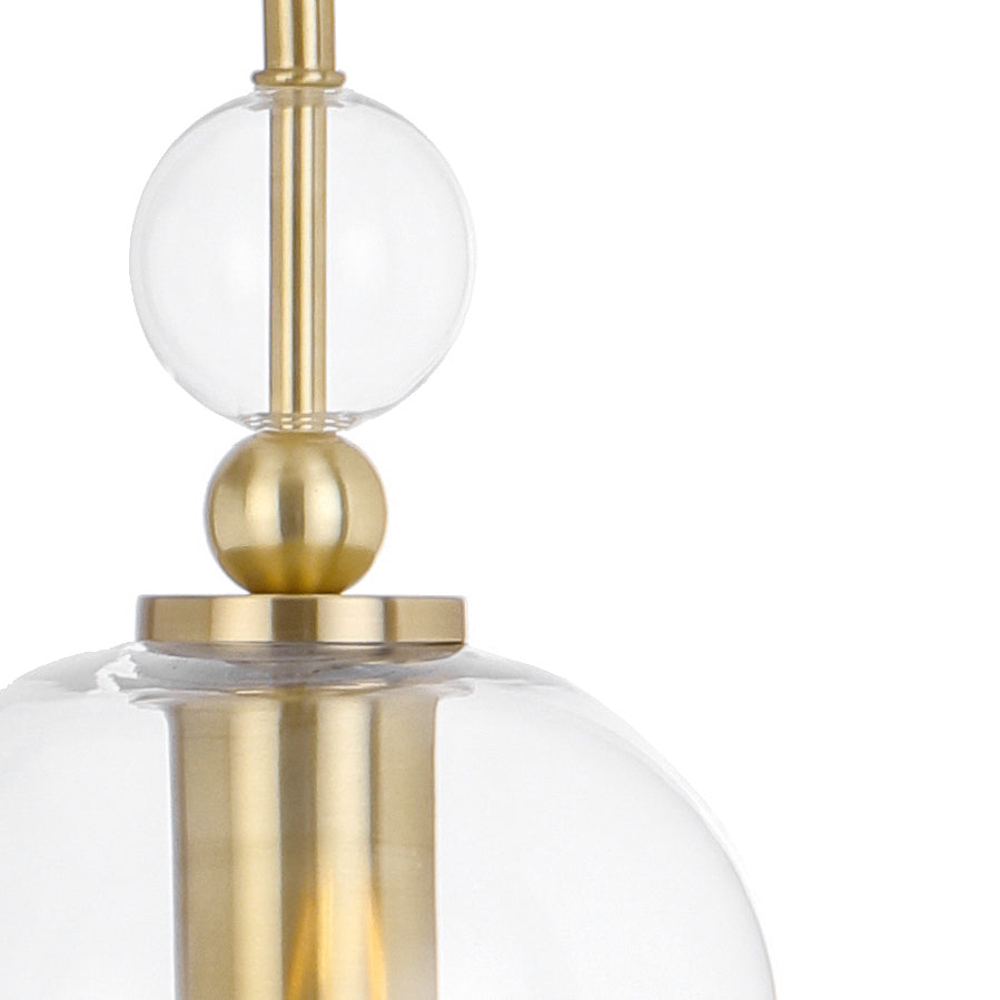 Rotif Table Lamp Brass & Clear - ROTIF TL-BRS