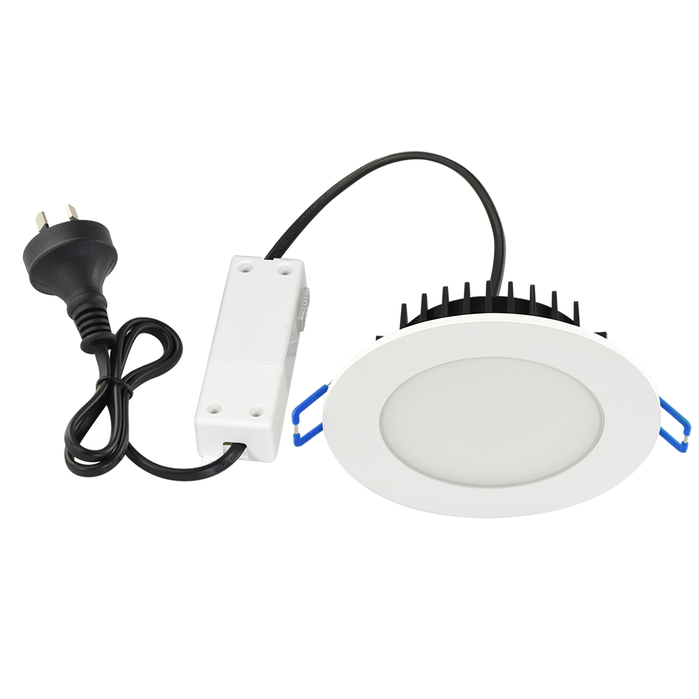 Buy Recessed LED Downlights Australia TriValite Flush Recessed LED Downlight 8W White Polycarbonate 3CCT -172083