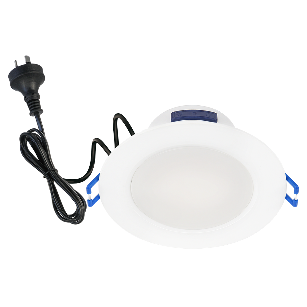 Buy Recessed LED Downlights Australia Plastial G3 Flush Recessed LED Downlight White Polycarbonate 3CCT - 171008