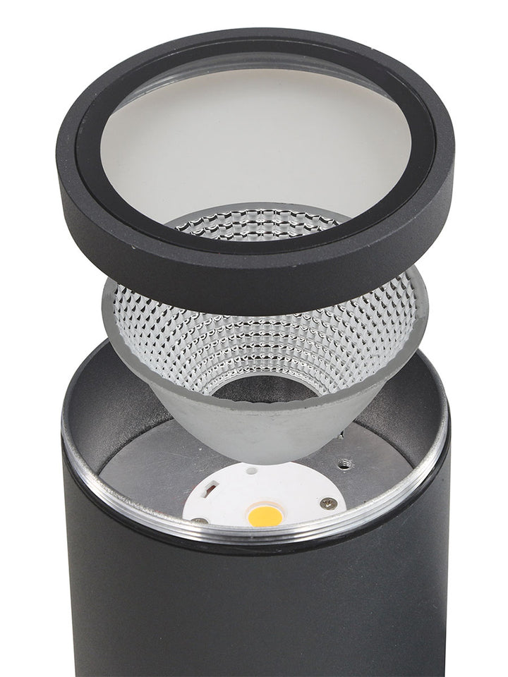 Moby 55° LED Outdoor Ceiling Light 9W 3000K Anthracite - SI PL/MOB/9W/55D/ANT