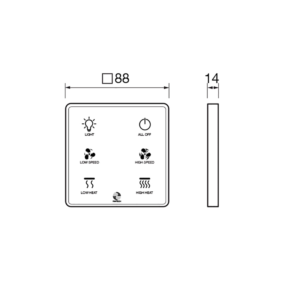 Buy 3 In 1 Bathroom Heaters Australia 3 In 1 Bathroom Heater W425mm White 3CCT - RESP3-1WH