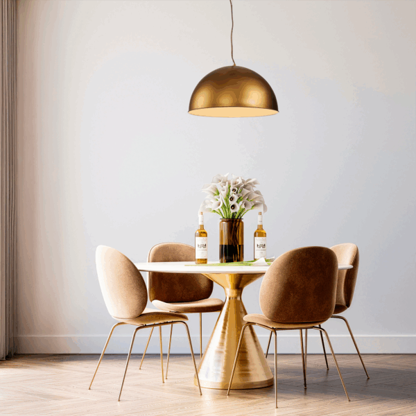 Rowen Pendant Light Silky Gold - MDAROW1GD