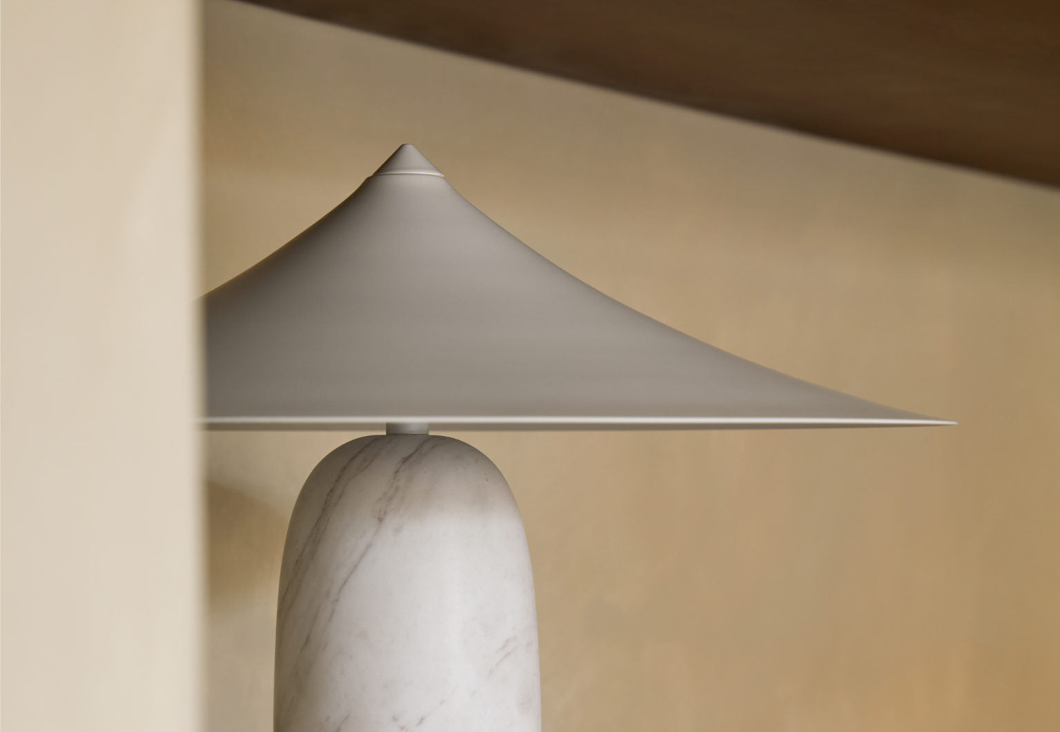 Kine LED Table Lamp White Marble 3 Colour Variants