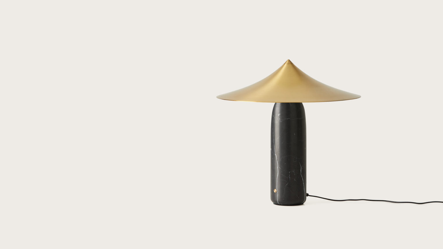 Kine LED Table Lamp Black Marble 3 Colour Variants