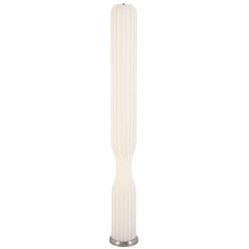 Sagero LED Floor Lamp 24W 4000K Nickel & White - SAGERO FL-NKWH