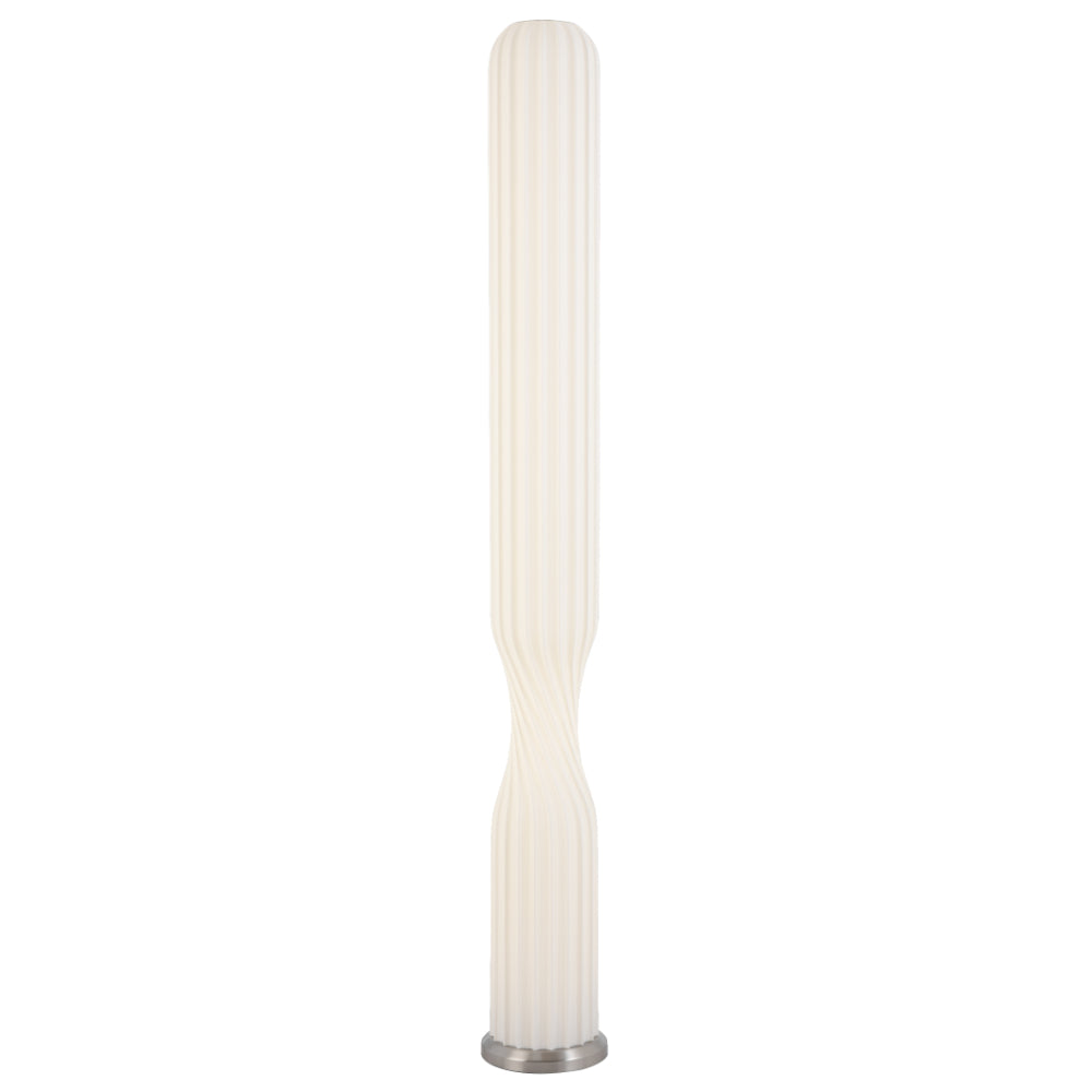 Sagero LED Floor Lamp 24W 4000K Nickel & White - SAGERO FL-NKWH