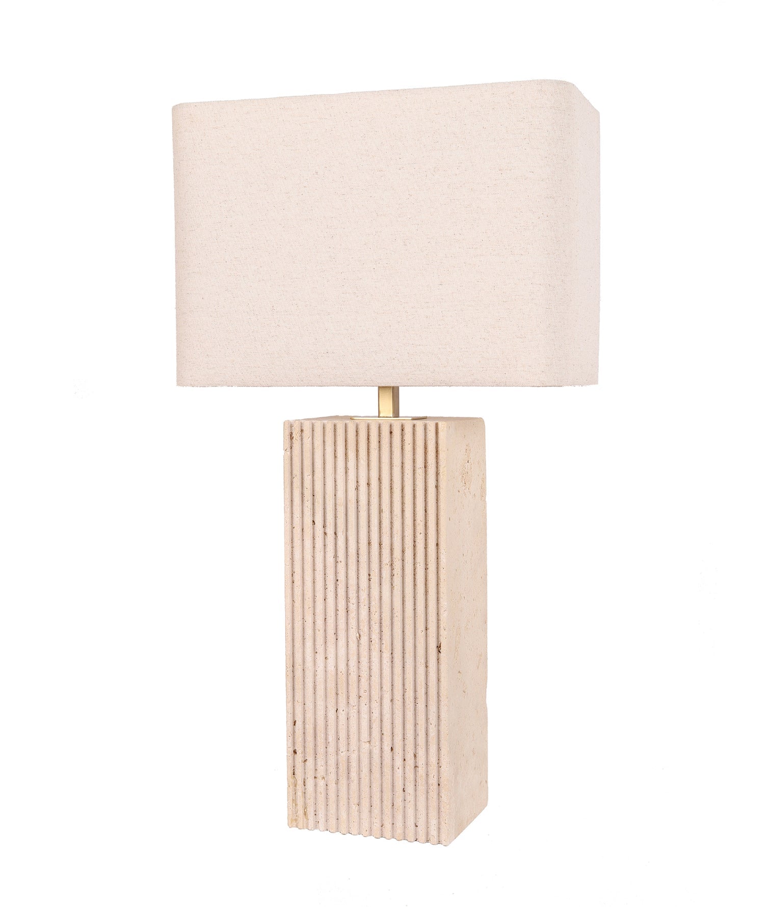 Sagitta Large Rectangular Table Lamp Beige & Cream - SAGITTA-T9